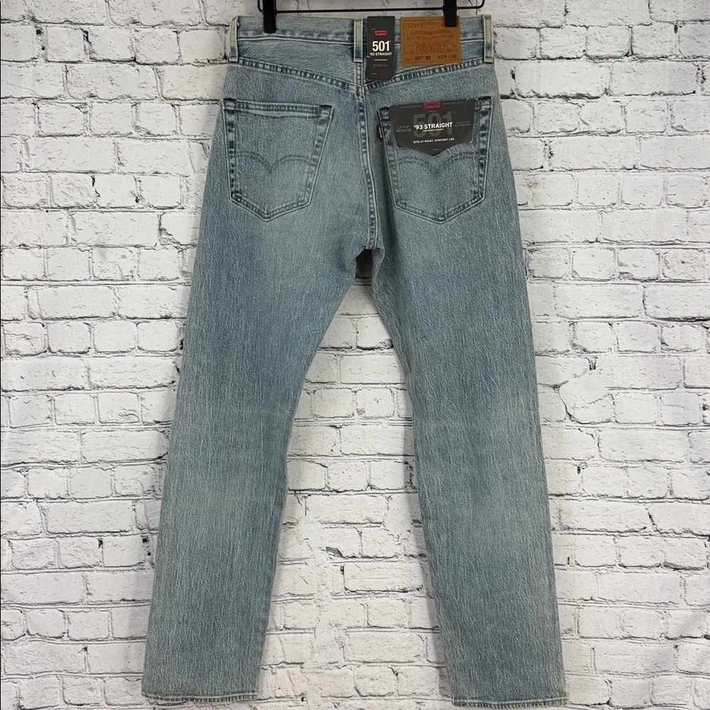 Levi's Premium 501® '93 Straight Fit Stretch Jeans Men's 29x30 Light Wash $89.50